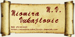 Miomira Vukajlović vizit kartica